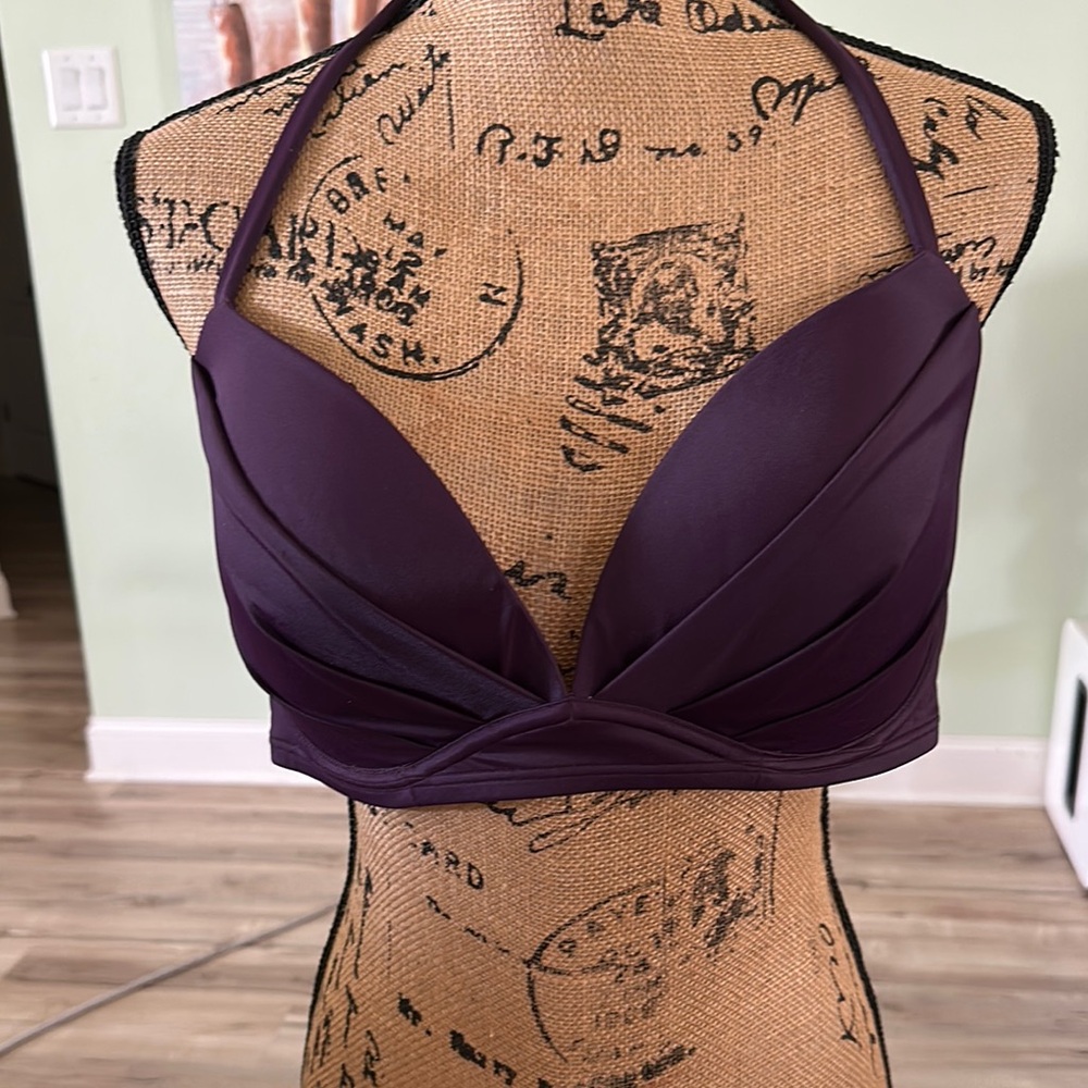 Victoria Secret swim top. Deep Purple swim top. 38 D